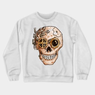 Steampunk cranium hand drawn Crewneck Sweatshirt